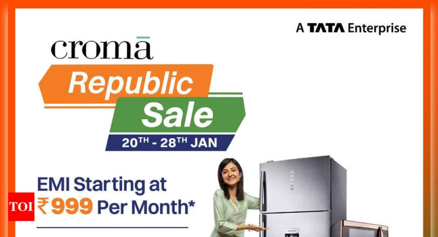 Croma Republic Day sale: Get 'big deals on refrigerators, TVs, washing machines and more - Times of India