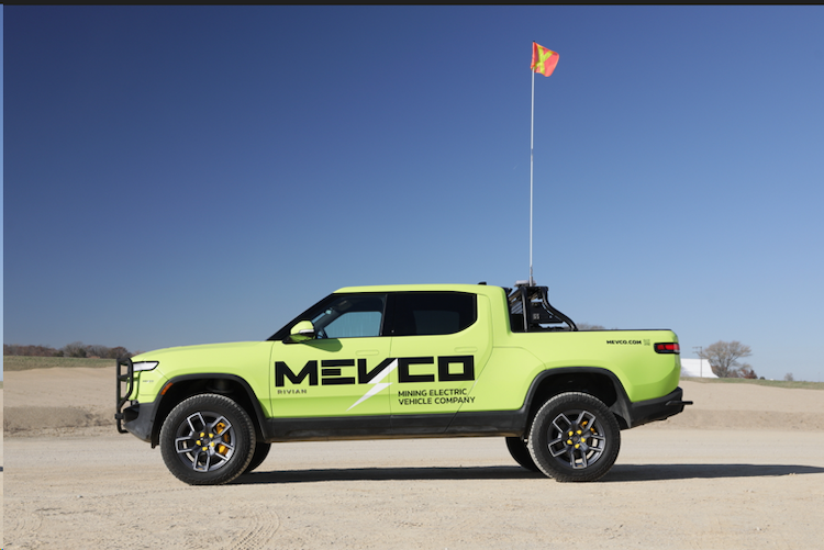 MEVCO to supply Rivian R1T to mining industry