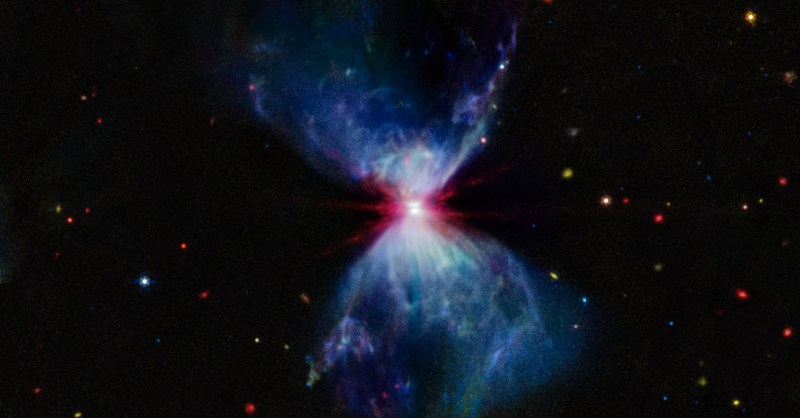 James Webb snaps a colorful image of a star in the process of forming