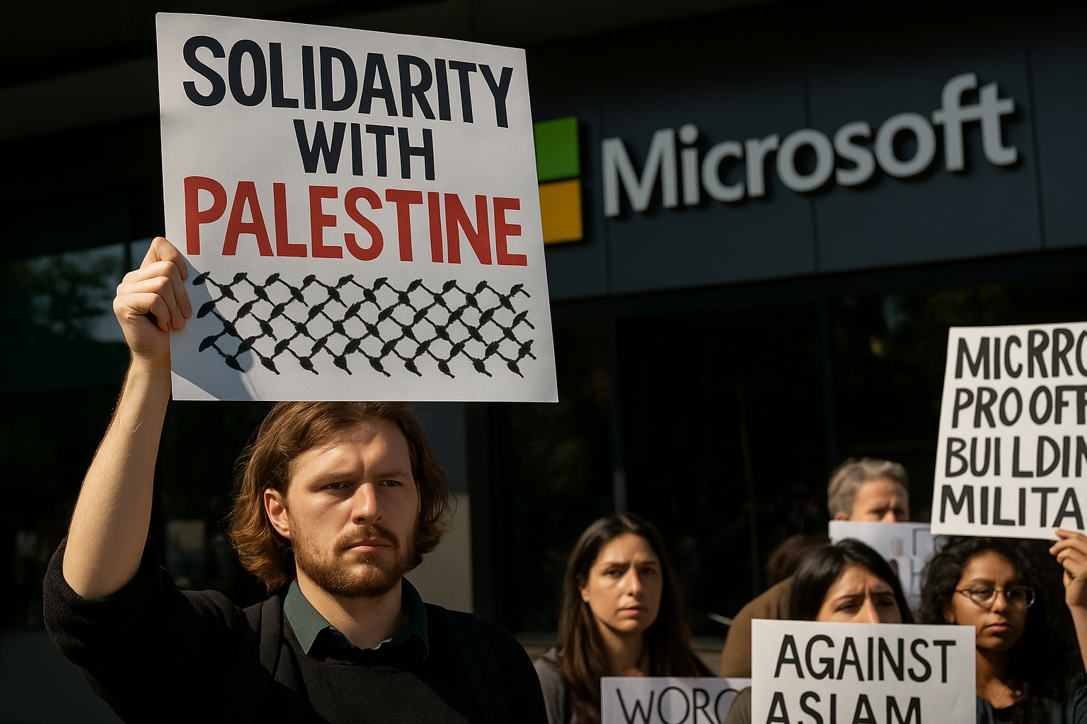 Microsoft HQ Employees Protest Israel’s Azure AI Usage TechFyle TF